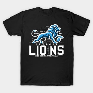 detroit lions one pride one goal T-Shirt